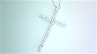 Halskette Sommer Dame Sacro in Gold Zirconia CROCE ZIRC 50 CM P C/Z - CROCE ZIRC 50 CM P C/Z